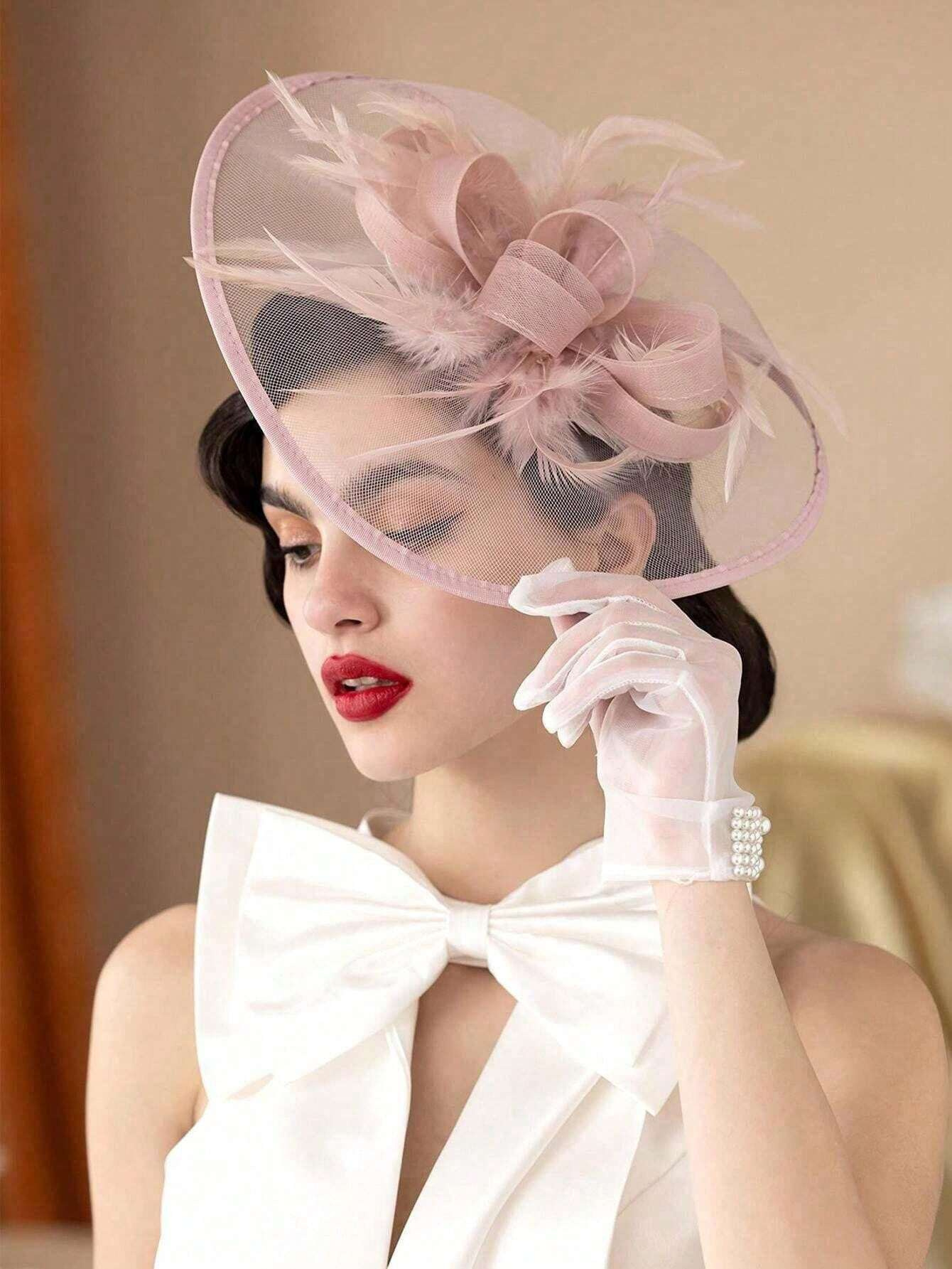 Women'S Fashion Kentucky Derby - 여성을위한 1Pc 매혹적인 모자 멋진 티