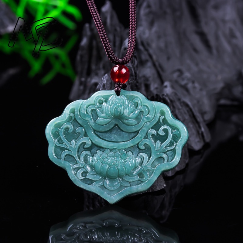 Women'S Fashion Jewellery - 진짜 버마산 에메랄드 제이드 블루 워터