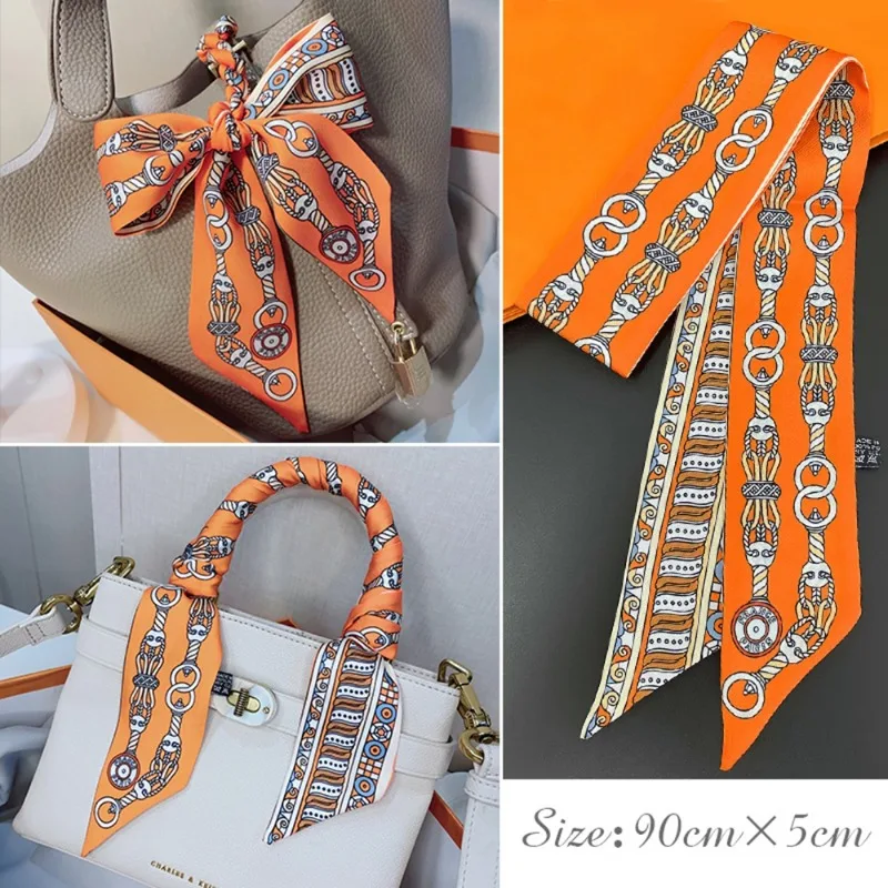 Women Fashion Necktie - 여성용 패션 스키니 실크 스카프, 패션