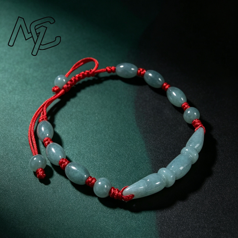 Women'S Fashion Jewellery - 자연산 푸른색 물옥, 버마 에메랄드, 연근