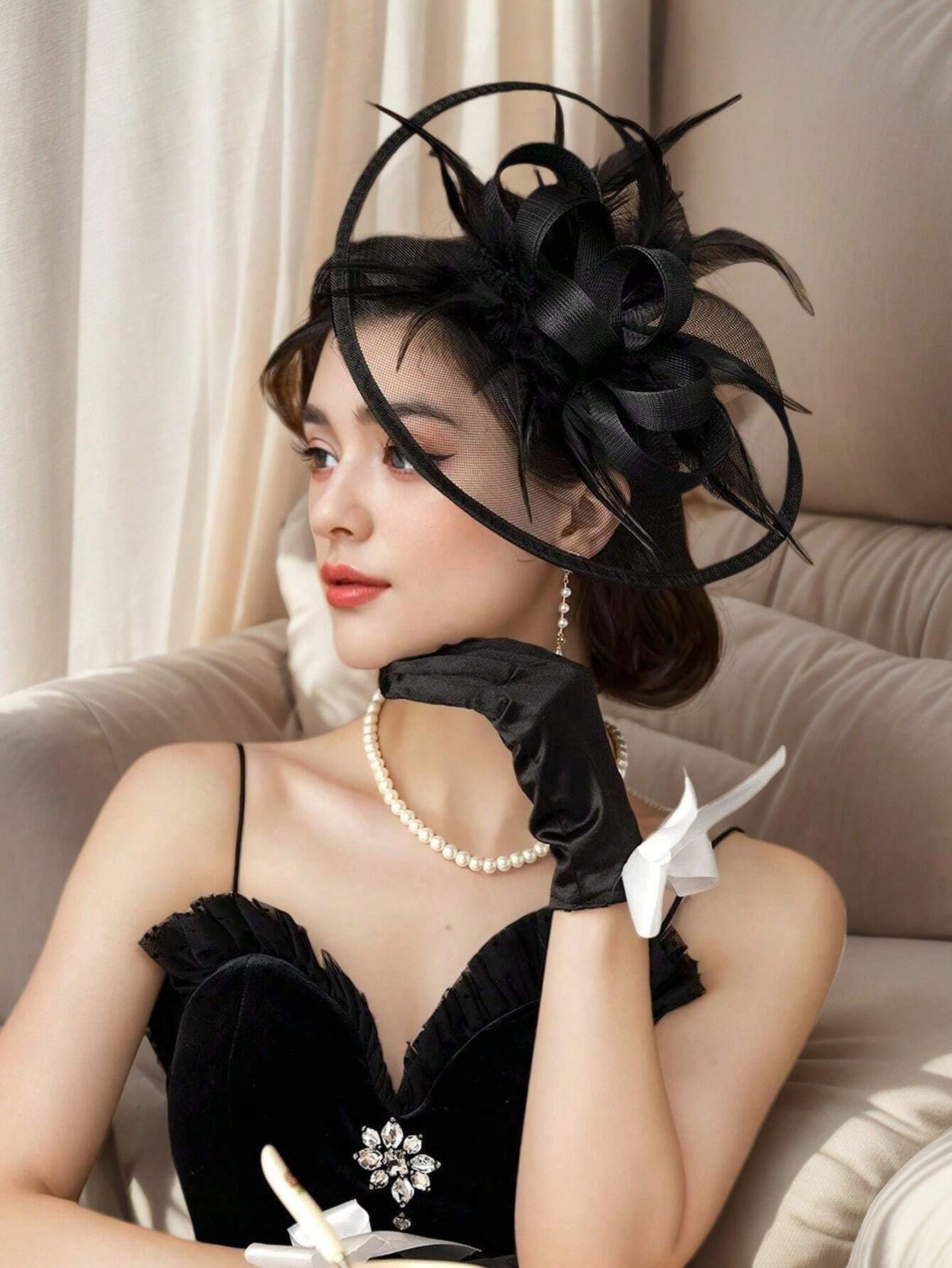 1 PC 매혹적인 모자 여성용 꽃 티 파티 모자 매혹적 - Women'S Fashion Kentucky Derby 리뷰 및 가격