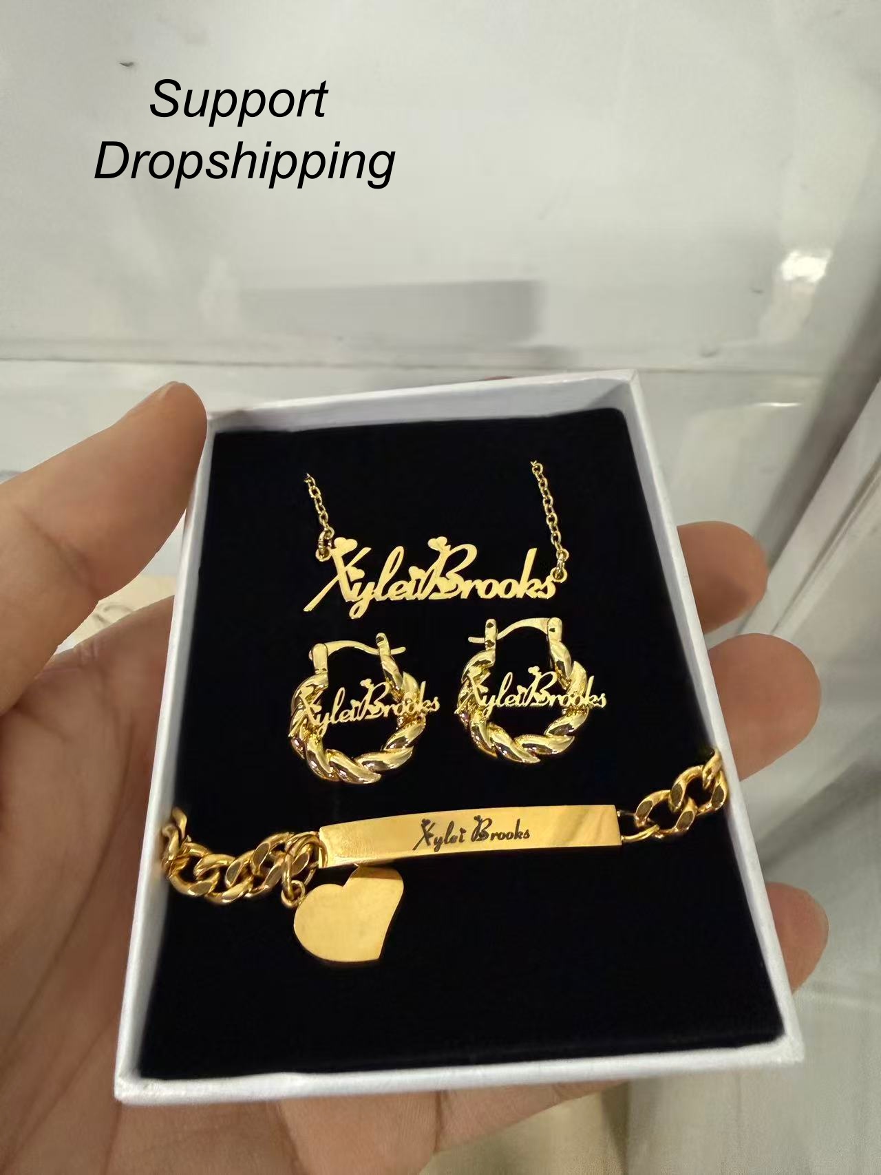 맞춤형 이름 어린이 주얼리 세트 스테인리스 스틸 목걸이 - Women Fashion Names 리뷰 및 가격